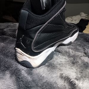 Jordan Black and White Athletic Sneakers